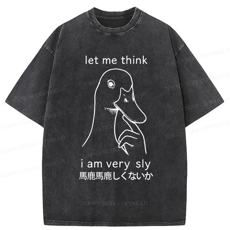 Tokyo-Tiger Thinking Goose Washed T-Shirt