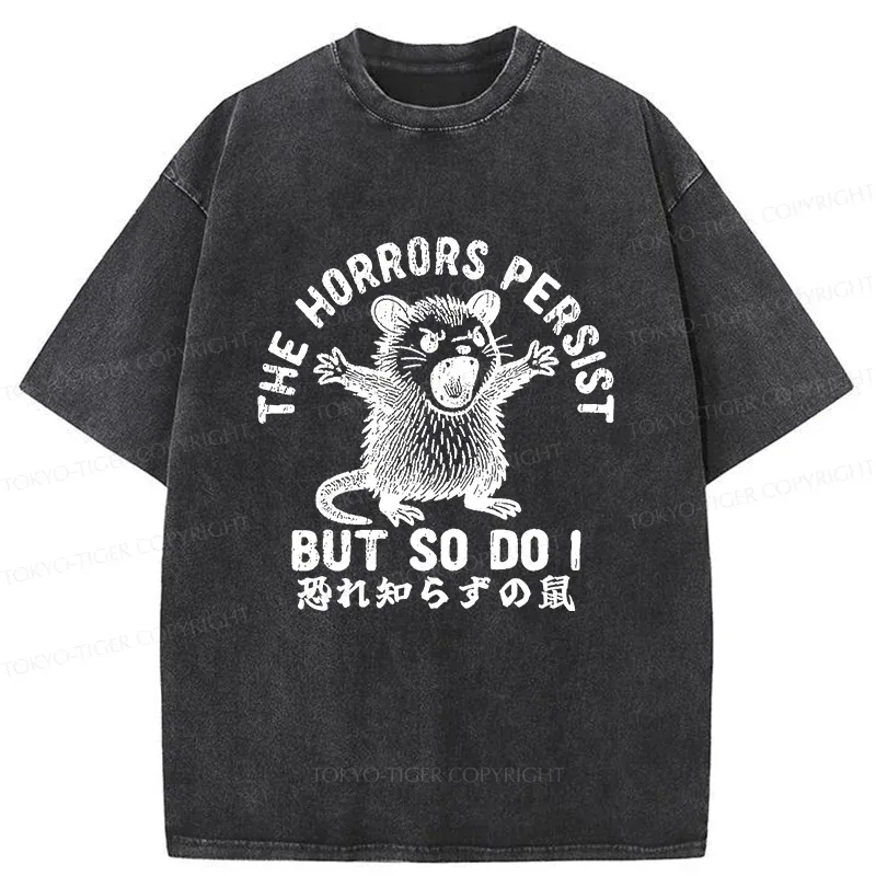 Tokyo-Tiger Fearless Opossum Washed T-Shirt