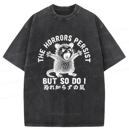 Tokyo-Tiger Fearless Opossum Washed T-Shirt
