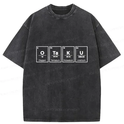 Tokyo-Tiger OTAKU Element Table Washed T-Shirt