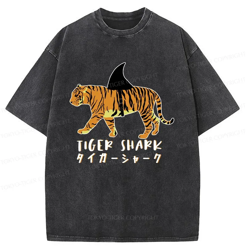 Tokyo-Tiger Funny Tiger Joke Washed T-Shirt
