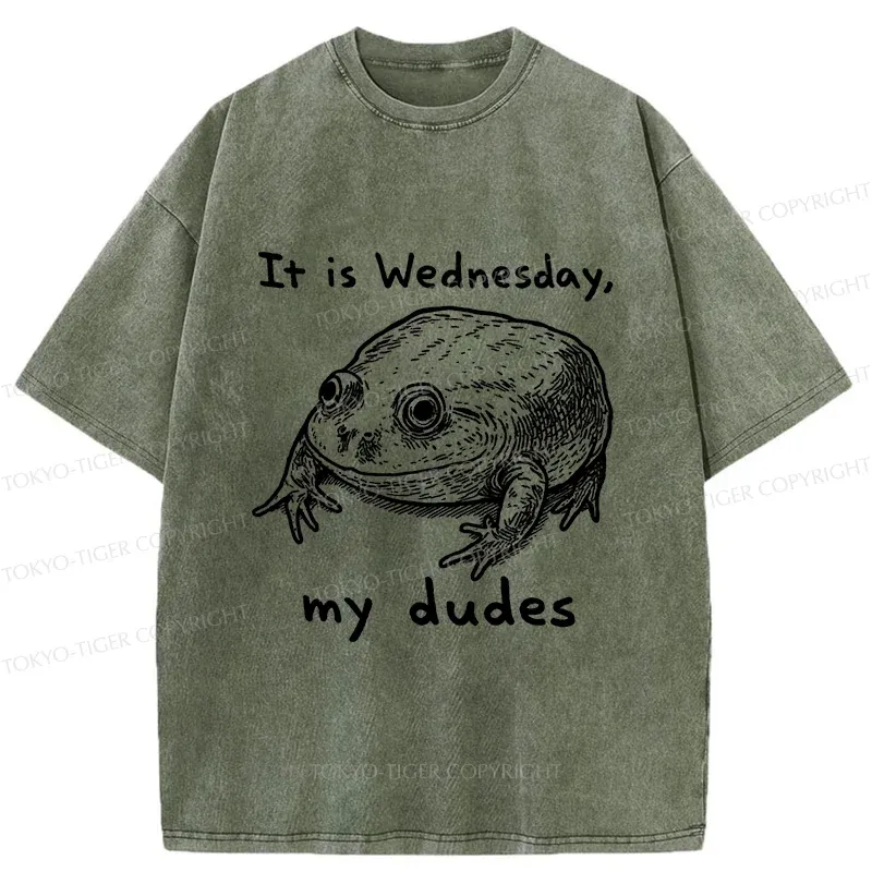 Tokyo-Tiger Wednesday Frog Washed T-Shirt