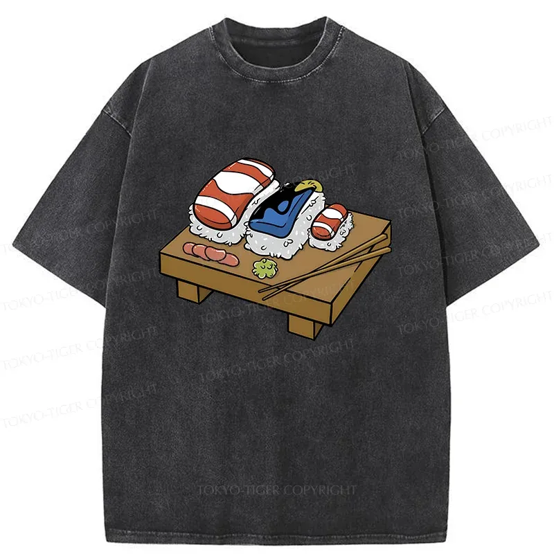 Tokyo-Tiger Fish's Fate Washed T-Shirt