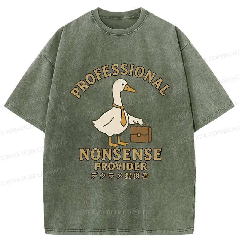 Tokyo-Tiger Professional Goose Washed T-Shirt