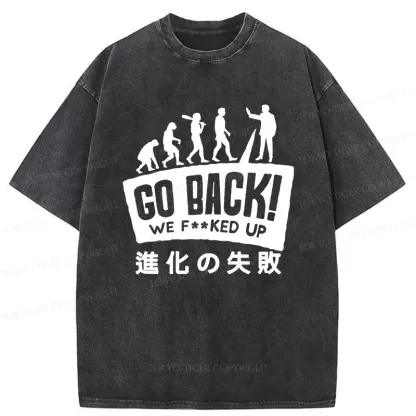 Tokyo-Tiger Evolutionary Failure Washed T-Shirt