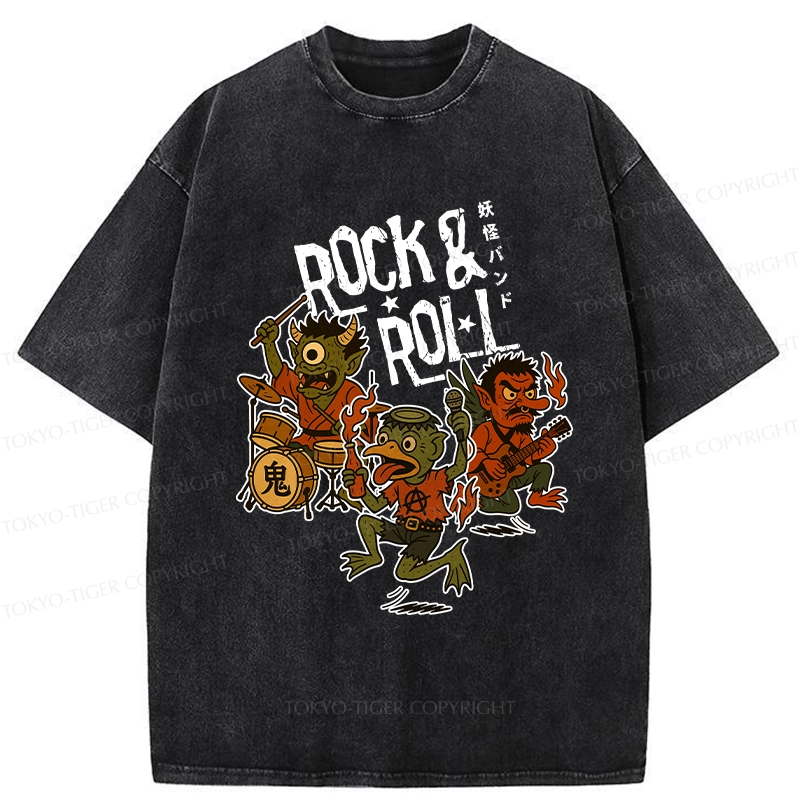 Tokyo-Tiger Yokai Band Washed T-Shirt