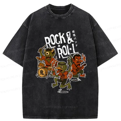 Tokyo-Tiger Yokai Band Washed T-Shirt