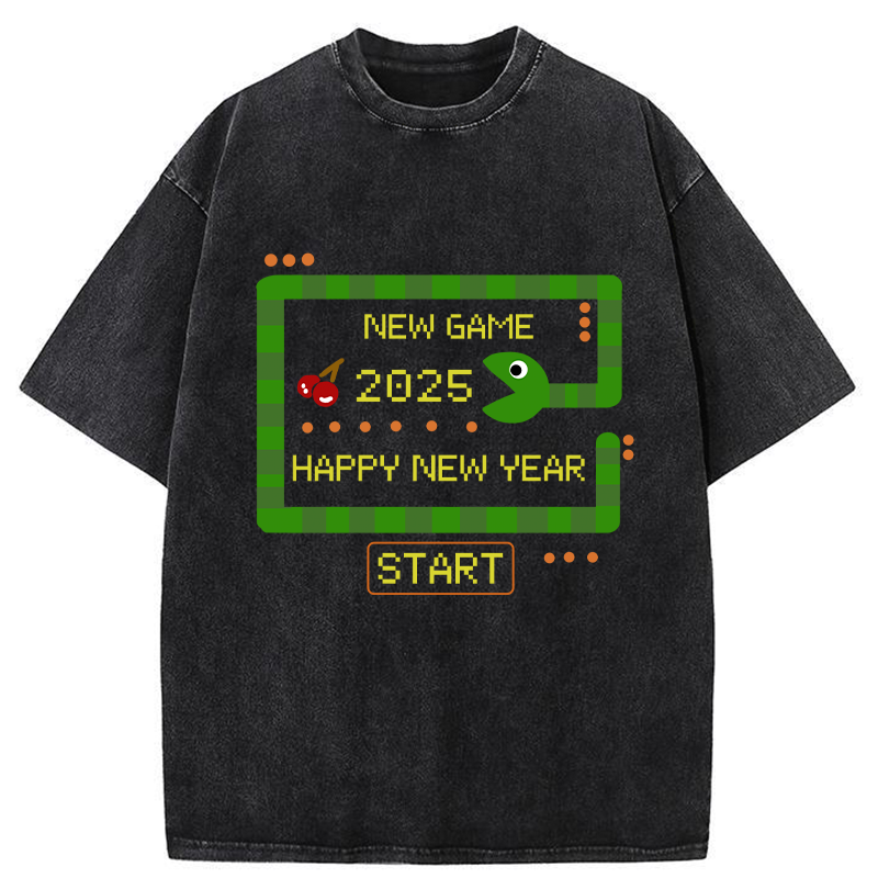 Tokyo-Tiger 2025 Happy New Year Washed T-Shirt