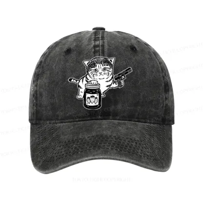 Tokyo-Tiger Strawberry Jam Cat Washed Cap