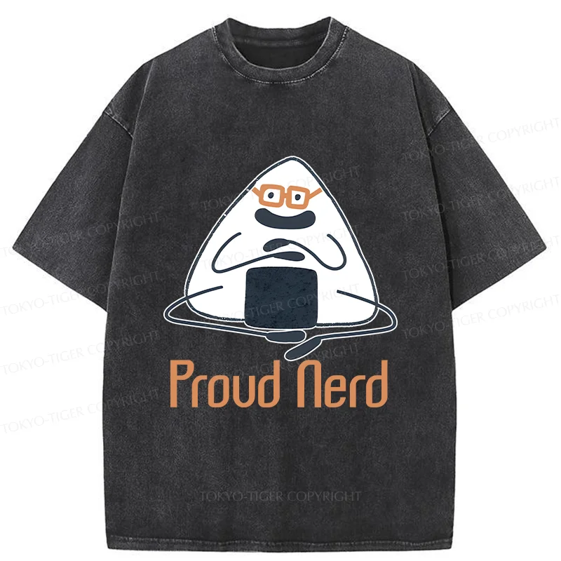 Tokyo-Tiger Onigiri Nerd Washed T-Shirt