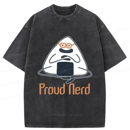 Tokyo-Tiger Onigiri Nerd Washed T-Shirt
