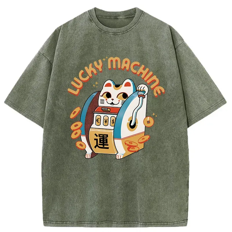 Tokyo-Tiger Lucky Machine Japan Washed T-Shirt