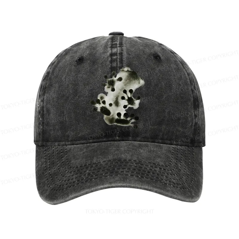 Tokyo-Tiger Ink Painting Frog Washed Cap