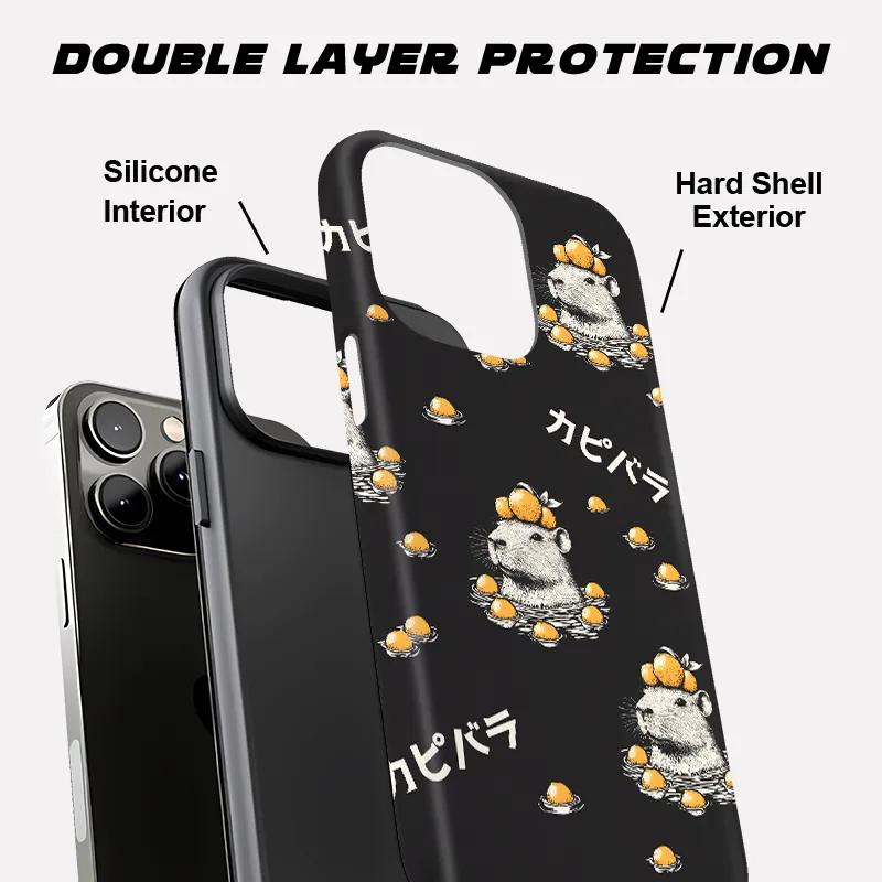 Tokyo-Tiger Cute Capybara And Lemon Phone Case