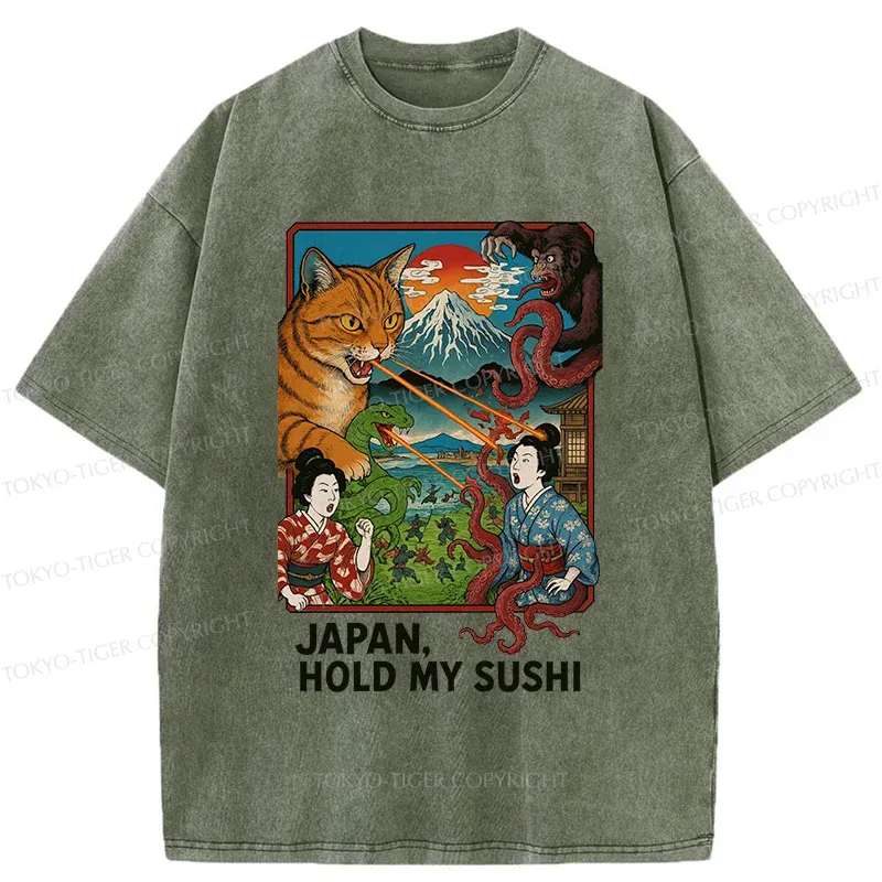 Tokyo-Tiger Monster War Washed T-Shirt
