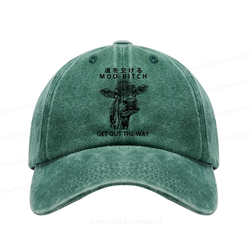 Tokyo-Tiger Funny Cow Washed Cap