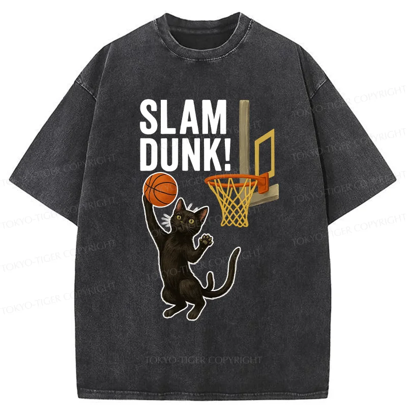 Tokyo-Tiger Black Cat Is Shooting Washed T-Shirt