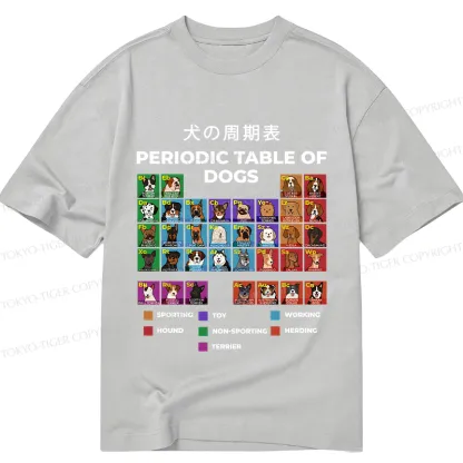 Tokyo-Tiger Periodic Table Of Dogs Classic T-Shirt