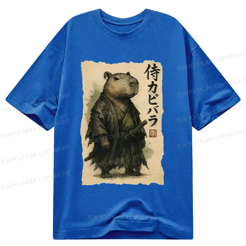 Tokyo-Tiger Capybara Samurai Classic T-Shirt