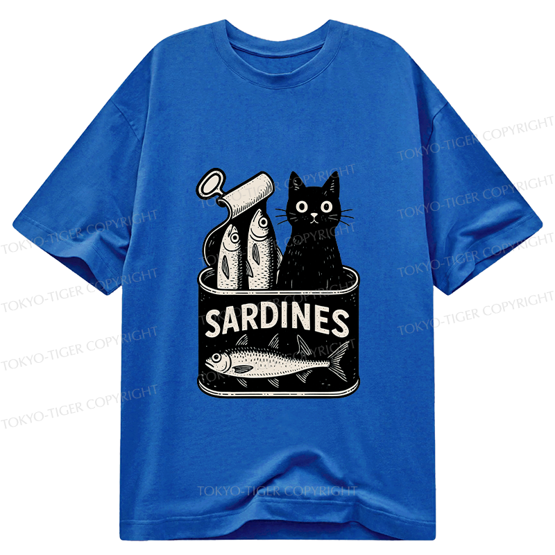 Tokyo-Tiger Cat And Canned Fish Classic T-Shirt