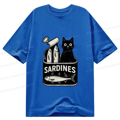 Tokyo-Tiger Cat And Canned Fish Classic T-Shirt