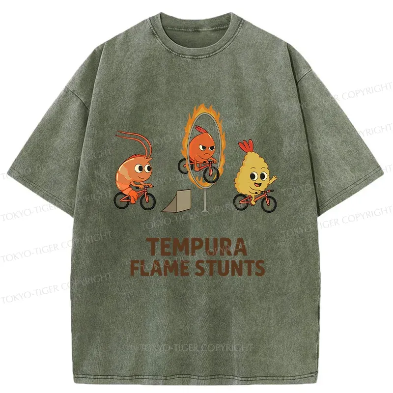 Tokyo-Tiger Tempura Acrobatic Washed T-Shirt