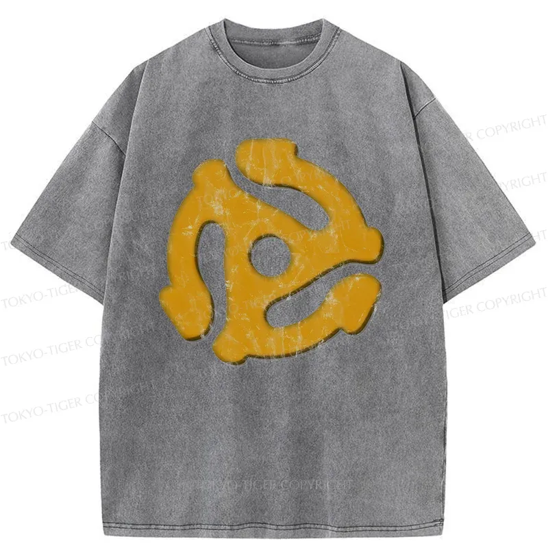 Tokyo-Tiger Record Adapter Washed T-Shirt
