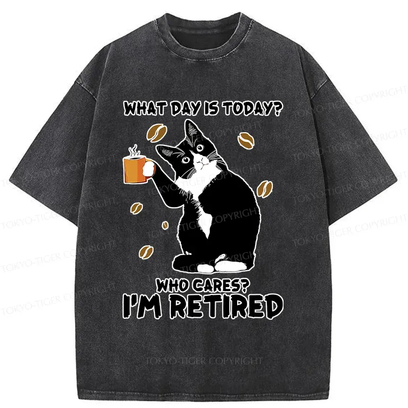 Tokyo-Tiger Retired Cat Washed T-Shirt