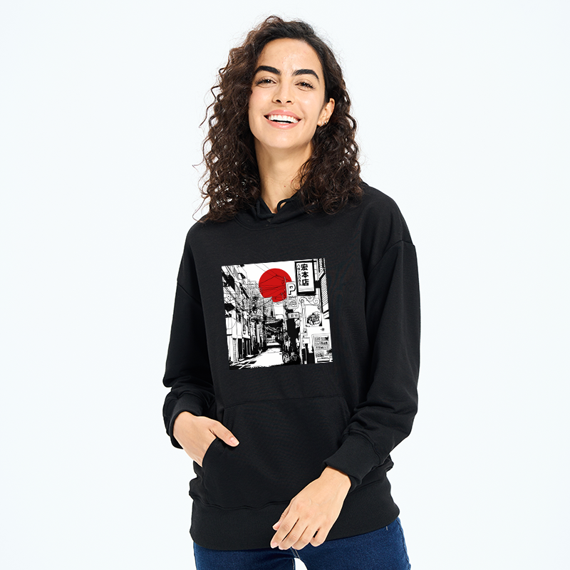 Tokyo-Tiger Sunrise On The Street Classic Hoodie