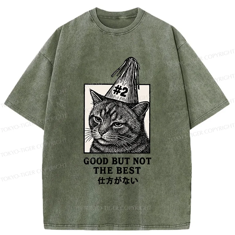 Tokyo-Tiger Second Place Cat Washed T-Shirt