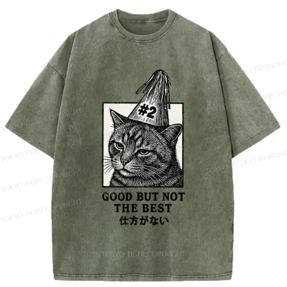 Tokyo-Tiger Second Place Cat Washed T-Shirt