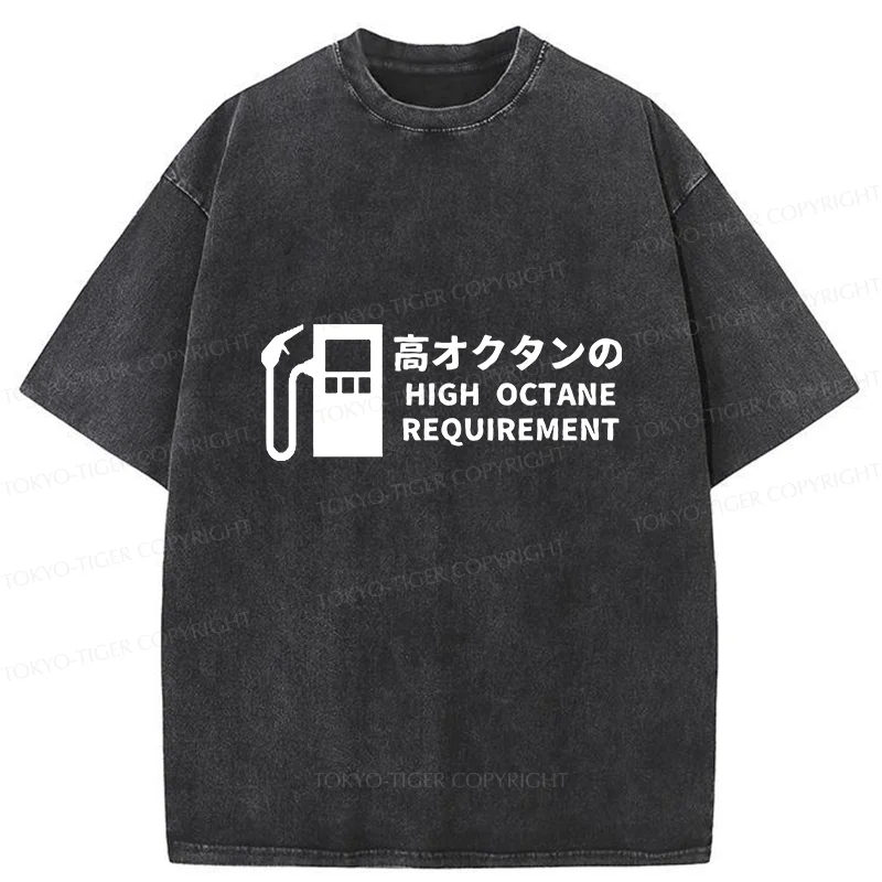 Tokyo-Tiger High Octane Requirement Washed T-Shirt