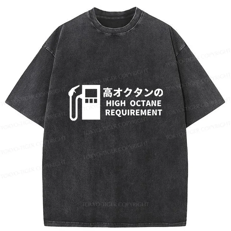 Tokyo-Tiger High Octane Requirement Washed T-Shirt