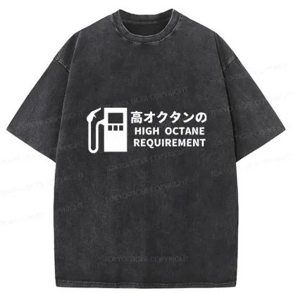 Tokyo-Tiger High Octane Requirement Washed T-Shirt