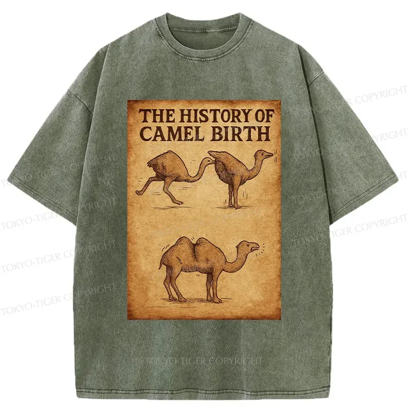 Tokyo-Tiger The History Of The Camel Washed T-Shirt