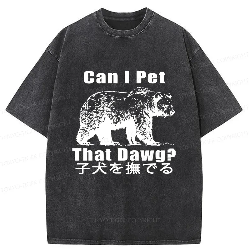 Tokyo-Tiger Pet The Bear Washed T-Shirt