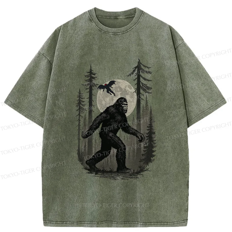 Tokyo-Tiger Adventures Of Bigfoot Washed T-Shirt
