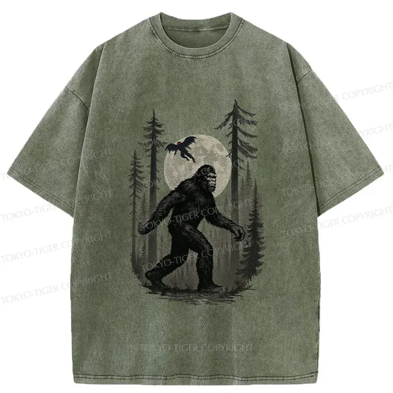 Tokyo-Tiger Adventures Of Bigfoot Washed T-Shirt