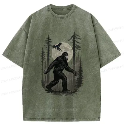 Tokyo-Tiger Adventures Of Bigfoot Washed T-Shirt