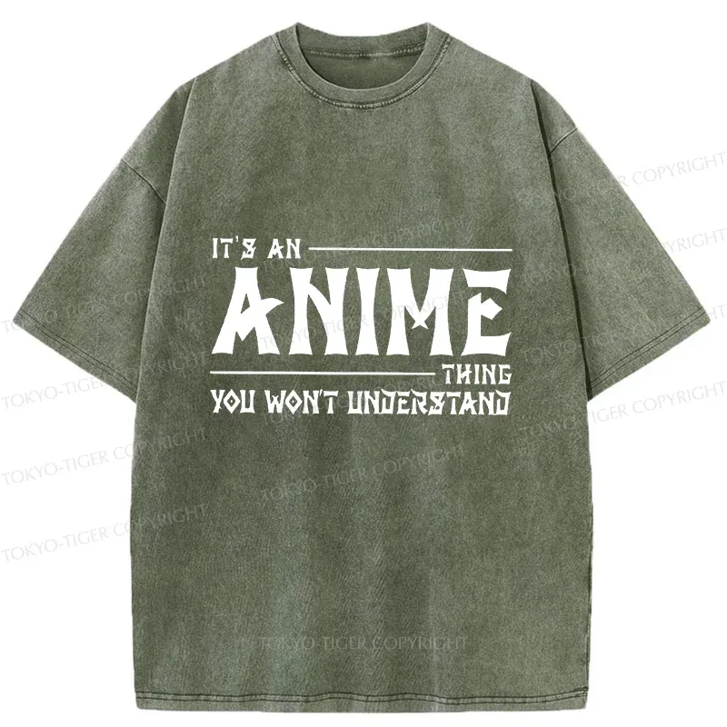 Tokyo-Tiger Interesting Anime Things Washed T-Shirt