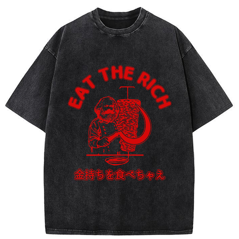 Tokyo-Tiger Eat The Rich Washed T-Shirt