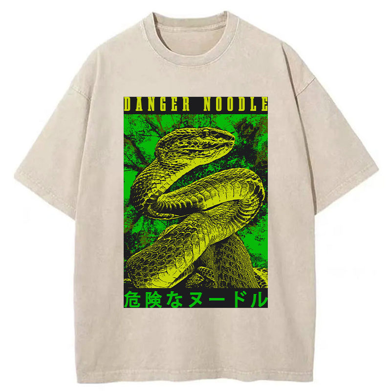 Tokyo-Tiger Dangerous Noodle Washed T-Shirt