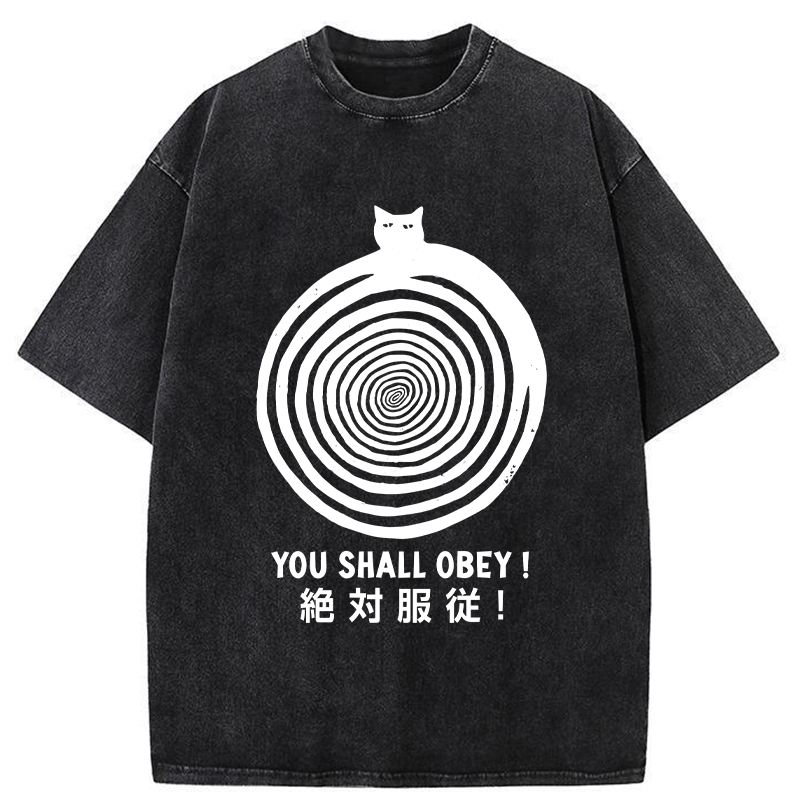 Tokyo-Tiger You Must Absolutely Obey Washed T-Shirt