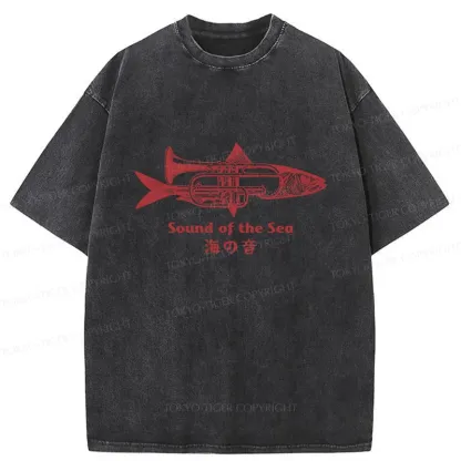 Tokyo-Tiger Sound Of The Sea Washed T-Shirt