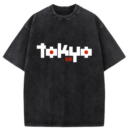 Tokyo-Tiger Japan Tokyo Washed T-Shirt