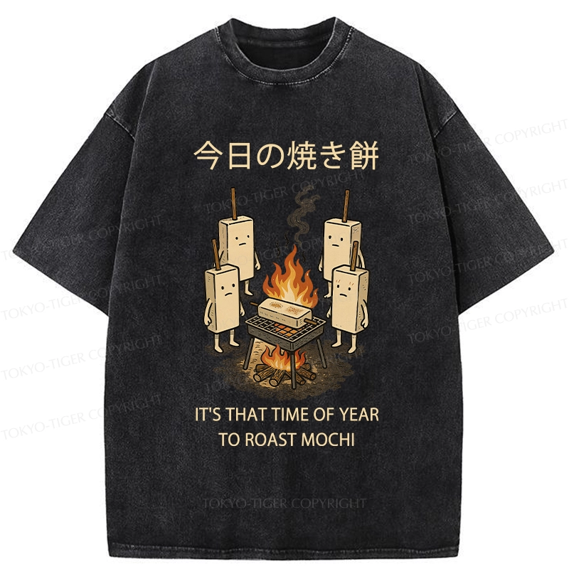 Tokyo-Tiger Today's Roast Mochi Washed T-Shirt