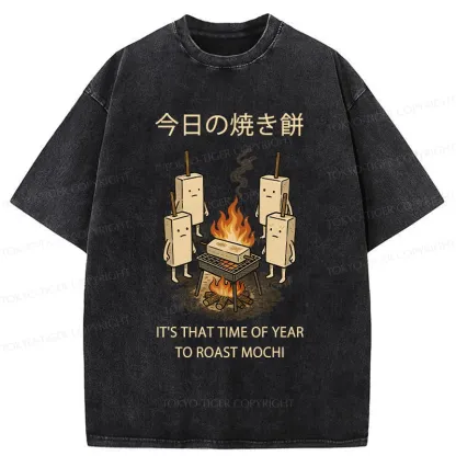 Tokyo-Tiger Today's Roast Mochi Washed T-Shirt