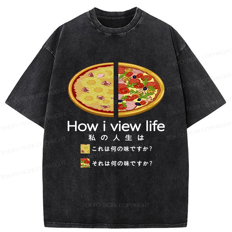 Tokyo-Tiger How I View Life Washed T-Shirt