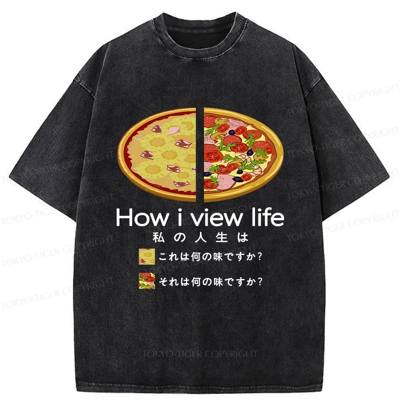 Tokyo-Tiger How I View Life Washed T-Shirt