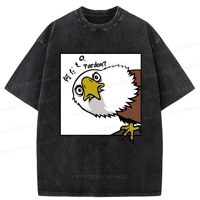 Tokyo-Tiger Curious Eagle Washed T-Shirt